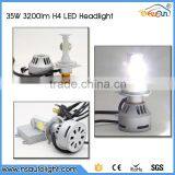 3200lm Car h4 Led Headlight Bulbs, h4 Led Headlight,35w Led Headlight Bulb h4 With Hi/Lo Beam