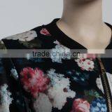 F5W20107 Women Floral Printed Bomber Jackets thumbnail-6