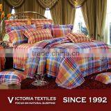 Luxury Colorful Stripe Printed Comforter Bedding Sheets Set thumbnail-1