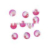 DIY 10mm/12mm ab Color Flat Back Cabochon Fish Scale Resin/plastic/acrylic Cheap Beads thumbnail-5