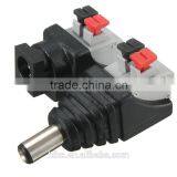 5.5*2.1 5.5*2.5 female DC connector / DC Plug /DC adapter terminal block with push-button