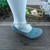 Factory Custom High Quality New Product Grey Stripe Blue Socks, Chian Classial Boat Style