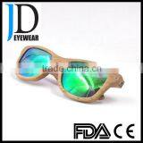 Fashion 2016 Green Mirror TAC Lenses Wood Sunglasses Hong Kong thumbnail-2