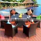 New Style High Quality Old Europe Style Synthetic Rattan Garden Furniture Table Set thumbnail-1