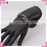 Braided Leather Bracelet With Eagle Decoration, Cheap Leather Bracelets thumbnail-2