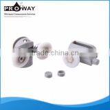 Shower Room Design Sliding Doors System Rollers Plastic Wheel With Bearing