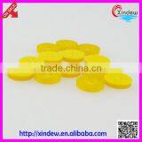 Yellow Plastic Buttons 4-holes Button