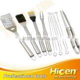 7pcs Stainless Steel Handle BBQ Tool Set With Aluminum Case thumbnail-2