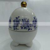 Hot Sale Personalized Color Glazed Decorative Porcelain Candle Jar thumbnail-1