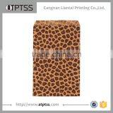 Leopard Print Design Brown Heart Gift Paper Bag thumbnail-1