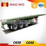 2 Axles 3 Axles 40ft Low Flatbed Container Transport Semi Trailer thumbnail-2