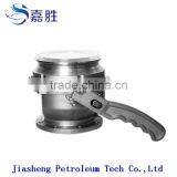 Tank Truck Stainless Steel API Adaptor Valve or Discharge Valve With Handle thumbnail-2