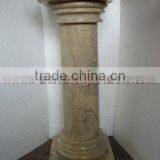 DECORATIVE SAHARA BEIGE MARBLE PEDESTALS thumbnail-4