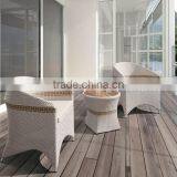 Bisini Luxury Outdoor Furniture, Luxury Outdoor Rattan Single Chair With Table thumbnail-1