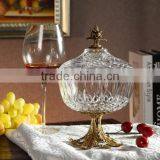 Italian Style Home Decor Item Brass With Crystal Candy Jar (BF01-0212-1) thumbnail-1