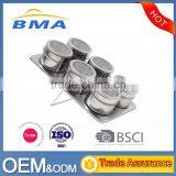 China Magnetic Spice Jar Set Rack Holder Condiments Storage Set