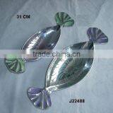 Oval Shaped Bowl in Cast Aluminium With Enamel and Mirror Polish and in Candy Theme