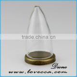 Hot Sale Micro Landscape Glass Cover With Wooden Base /dome Cover Decoration thumbnail-1