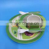 HOT SALE ECOFRIENDLY BAMBOO FIBER CHILD DINNER SET thumbnail-3