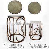 Round Retro Metal Stool thumbnail-1
