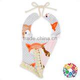 Rainbow Polka Dot Tassel Newborn Toddler Tassel Adjustable Soft Bibs thumbnail-3