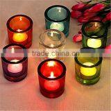 Sprayed Colorful Votive Glass Candle Holder Cheap Price High Quality thumbnail-1