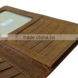 Promotion Gifts Crazy Horse Leather Long Credit Card Wallet Men With Coin Pocket thumbnail-5