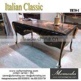 YB70-1 Luxury Executive Office Desk, Noble Italian Style Classic Reading Table/Chair/ Bookcase, Graceful Home Office Furniture thumbnail-2