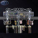Mounted on Wall Metal Wire Jewelry Display Rack Jewelry Display Holder and Organizer