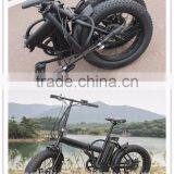 2017 High Quality Electric Folding Fat Tire Bicycle Beach Cruiser Ebike With Suspension Seatpost thumbnail-3