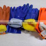 DDSAFETY 2017 Hot Sale Blue PVC Gloves Sandpaper Finished thumbnail-3