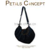 Dyed Cotton Hand Bag With Adjustable Length Handle thumbnail-1