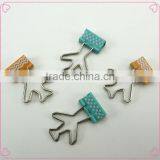 Popular Creative OEM Airplane Shape Bulldog Clips Metal Binder Clips