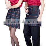 2017 Latest Design OEM Hotel Restaurant Unisex Short Sleeve Staff Uniform