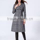 High Quality Low MOQ Fabulous Newest Fashion Design Grey Color Midi Length Women Coats Winter 2015 thumbnail-5