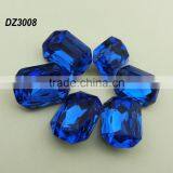 Octagon Facetted Cut Crystal Blue Fancy Stone;Whoesale Gemstone thumbnail-1