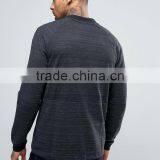 2017 High Quality New Design Durable Baseball Collar 100% Polyester Sweat Black Casual Men Sport Running Bomber Jacket thumbnail-2