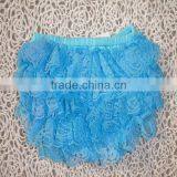 Lovely Kids Ruffle Underwear Triple Lace Ruffle Shorts Persnickety Remake Bloomers for Baby thumbnail-5