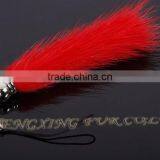 CX-P-19 Wholesale Genuine Mink Fur Keychain Mobile Phone Chain/ Pendant/ Strap thumbnail-4