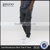 2017 Custom OEM Men Jogger With Woven Cargo Pockets And Taping Fitness Gym Sweatpants