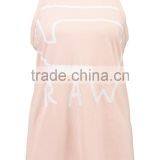 MGOO Wholesale Sublimation Printing Loose Fit Tank Tops For Women Drop Armhole Racer Back Singlet thumbnail-5