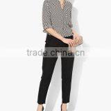 Latest Shirt Designs for Women Custom Sexy Ruffle Raglan Shirt thumbnail-3