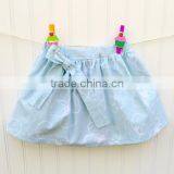 Light Blue Skirts Children's Clothing Baby Girl Dresses Elastic Waistband Ruffle Skirt thumbnail-5