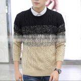 Men Melange Color Cotton Pullover Sweater thumbnail-1