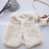 Girl Winter White Faux Fur Clothes 2016 New Brand Girls Fur Vest Waistcoat Comfortable Toddler Baby Kids Fur Vests Coat Clothes thumbnail-2