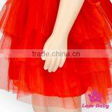 Classic Girl Frock Design Pom Pom Heart Pattern Sleeveless Flower Tutu Baby Girl Princess Puffy Dress thumbnail-5