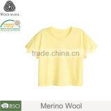 Cotton t Shirt Midriff-baring, Beautiful Girl T-shirt Custom thumbnail-1