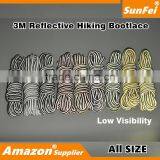 Thick Durable 3M Reflective Round Hiking Skate Bootlace Shoestrings for Hikers Runners Basketball Players thumbnail-5