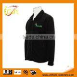 China Manufacture High Quality Custom Black Mens Microfiber Fleece Hoodie thumbnail-1