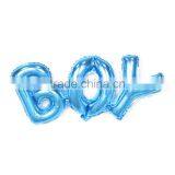 Aluminium Foil Halloween Balloon Blue Message " BOY " Balloons Foil thumbnail-3